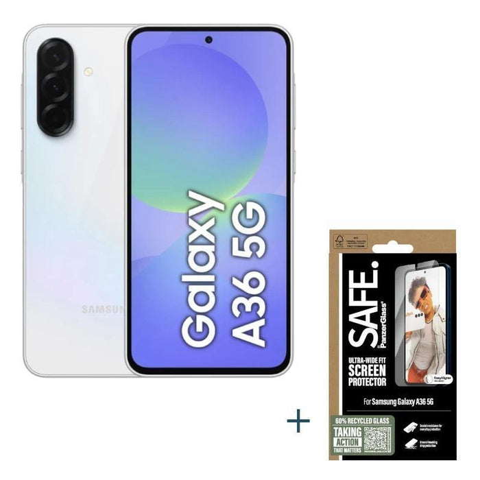 Smartphone  Samsung Galaxy A36 256gb 8g White+Prot Panzerglass