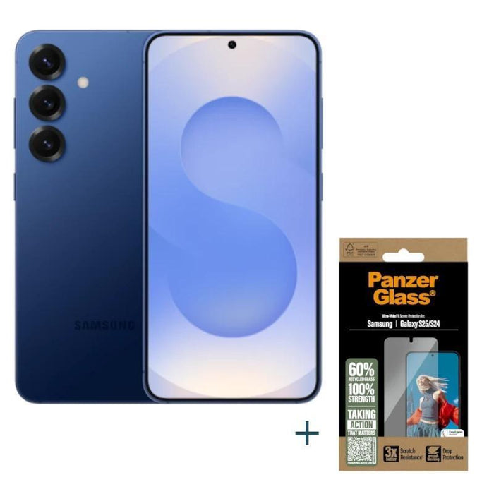 Smartphone  Samsung Galaxy S25 256gb 12gb Marino+Prot Panzergl