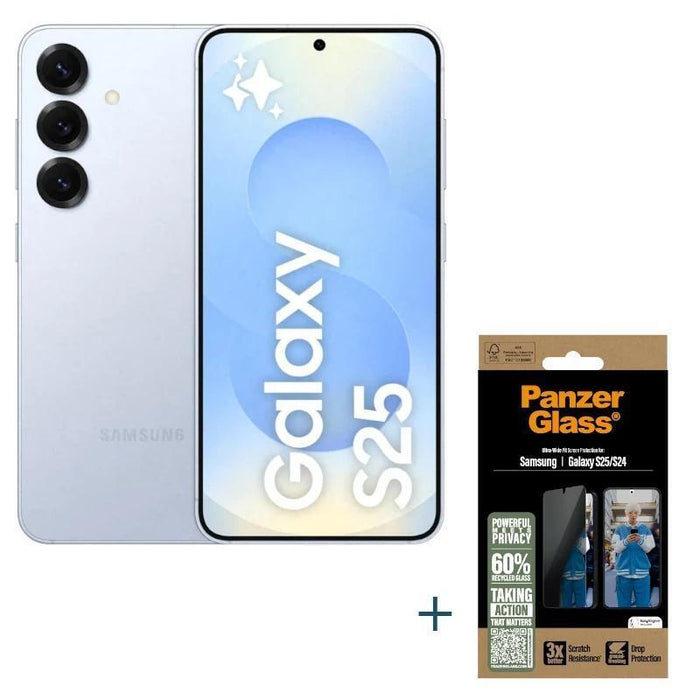 Smartphone  Samsung S25 256gb Gris+Protec Privacidad Panzer