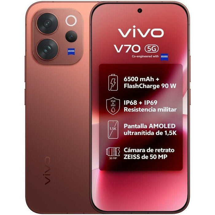 Smartphone Vivo V70 8gb 512gb 6.59' 5g Marrón