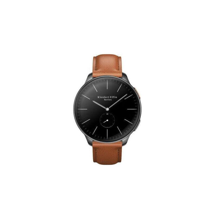 Smartwatch Kieslect Elfin-World'S Thinnest Women'S - 1.32" Amoled · Bat. 280mah · Gps · Metal Negro/Cuero Marrón