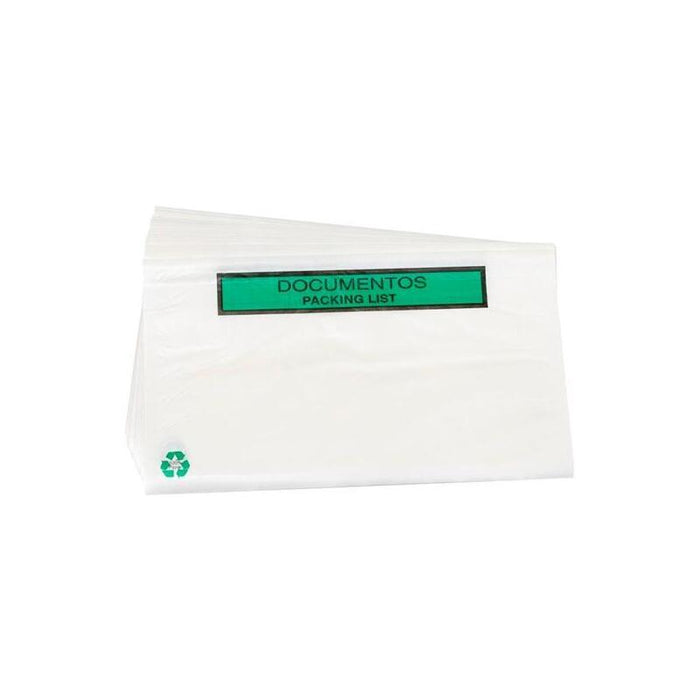 Sobre Documentos Packing List 240x135 Mm Caja 100 Ud 100% Reciclable