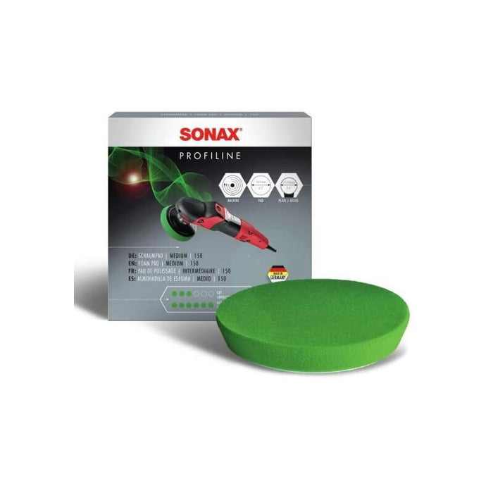 Sonax Profiline 150 Polierpad Medium Schaumstoff, Verde