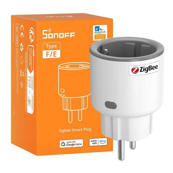 Sonoff S60zbtpf Enchufe Inteligente Zigbee - Control Remoto, Monitor. Energía, Timer, Protec. Sobrecarga, Repetidor Zigbee, Ewel