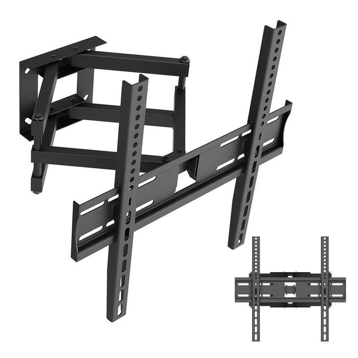 Soporte  Colgador Para Tv Maclean, Vesa Máx. 400x400, 32-70", Hasta 40 Kg, Negro, Ajuste De Inclinación +12°~-12° Y Giro +60°~-60°, Mc-192