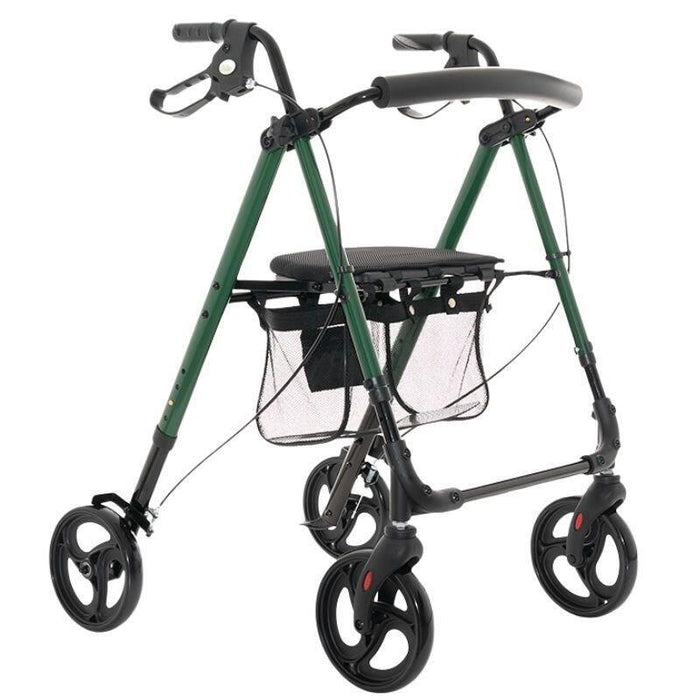 Soporte De Rehabilitación Con Asiento Y Bolsa Para Mayores Verde