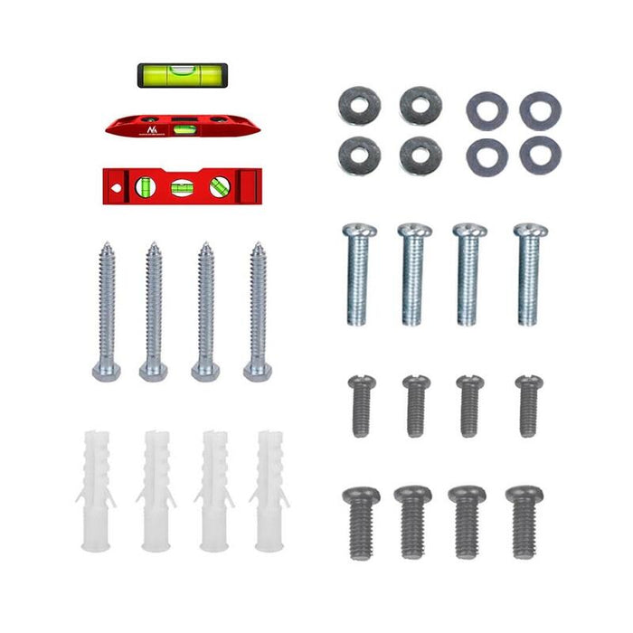 Soporte Maclean Mc-413 Tv,  De Pared Para Pantallas 32-80", Vesa Máx. 600x400, Carga Máx. 45kg, Ajuste De Inclinación +0°~-10°