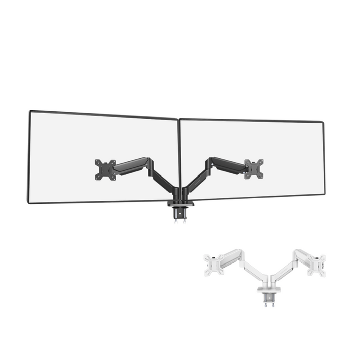 Soporte Monitor Dual Articulable 32'' Negro Marm Pro 2 Mars Gaming Soporte De Monitor Dual Profesional De 13' A 32'