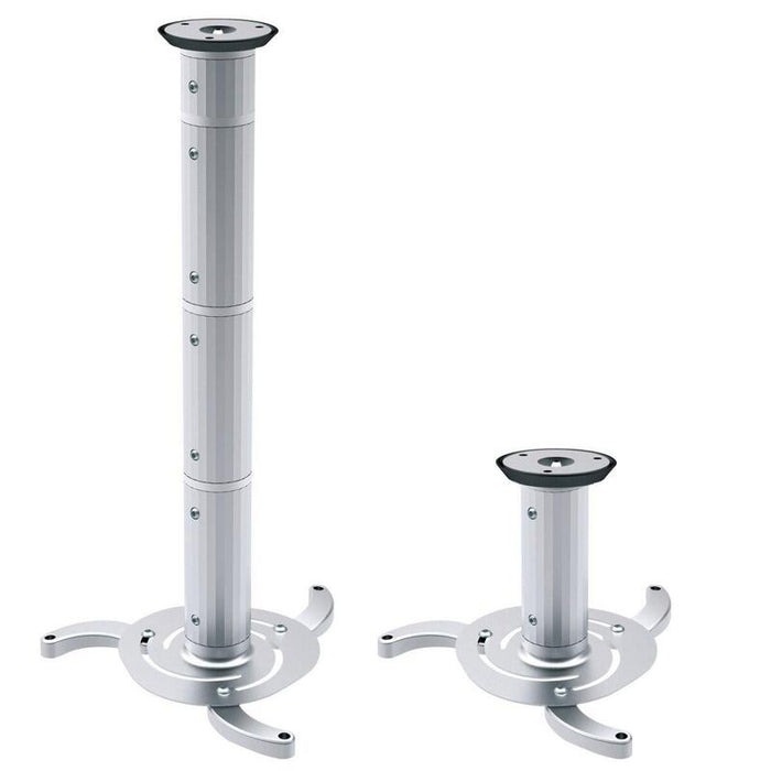 Soporte Para Proyectores De Techo Plateado De 80 Mm A 980 Mm