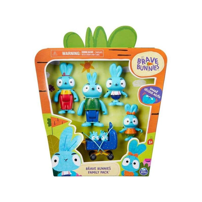 Spin Master Brave Bunnies Family 5 Pack Conejitos Familia Figuras De Acción Mini-Play Figura 6063824