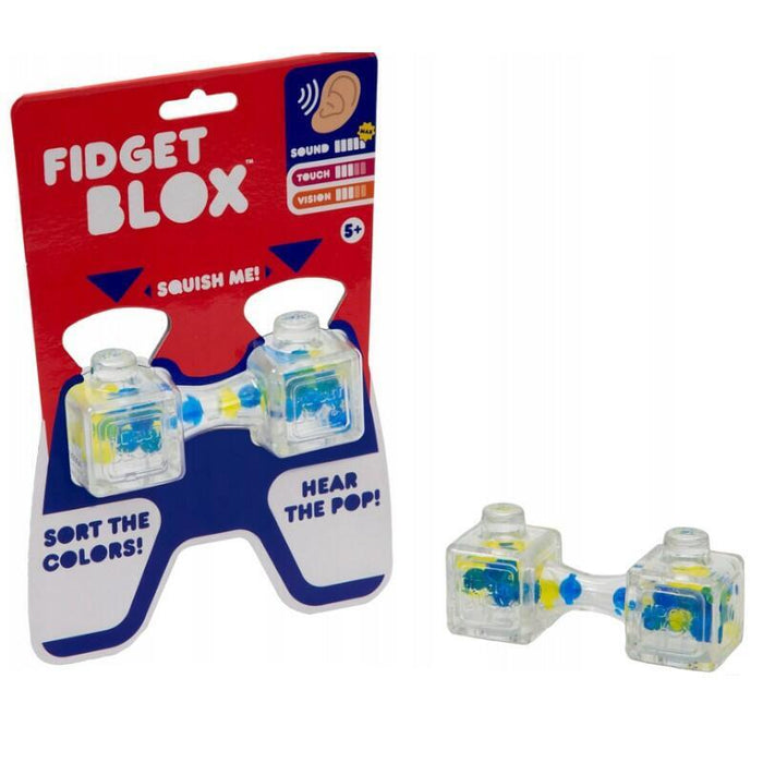 Spinner Fidget Blox Squish Me Azul