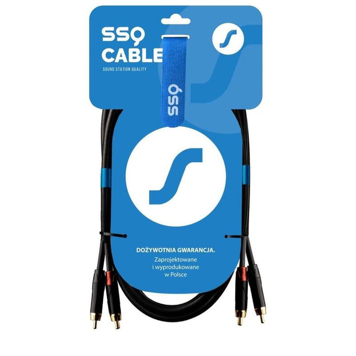 Ssq Rcarca2 Ss-1432 Cable 2x Rca - 2x Rca 2 M Negro