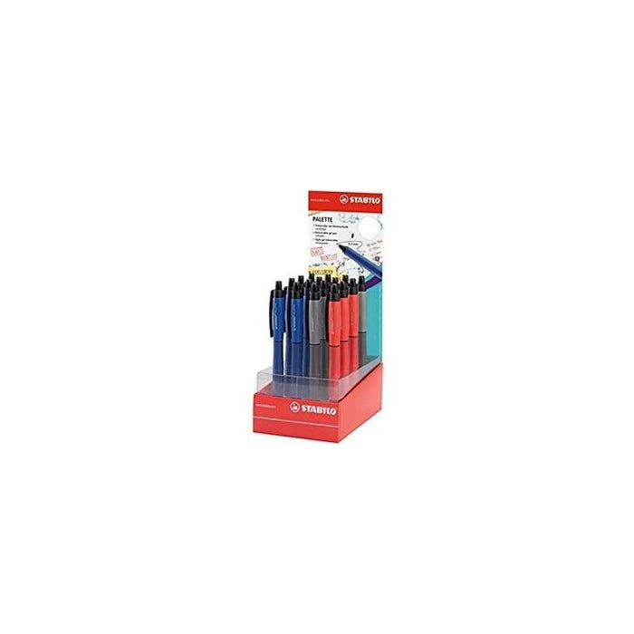Stabilo Expositor Bolígrafo Tinta De Gel Retráctil Palette Fine Surtido  -16u-