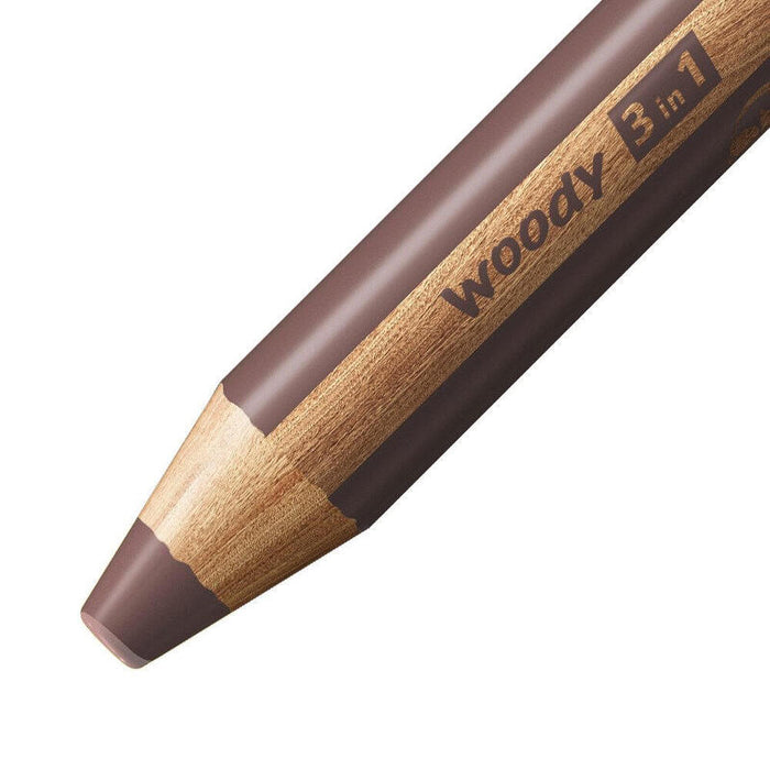 Stabilo Lápices De Colores Woody 3 En 1 Estuche De 5 Marrón