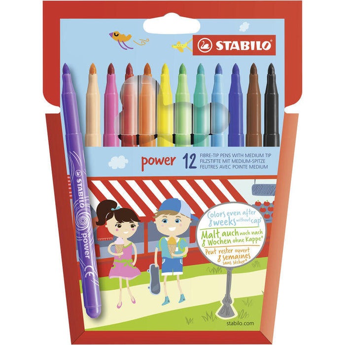 Stabilo Rotulador Power Colores Surtidos Estuche De 12