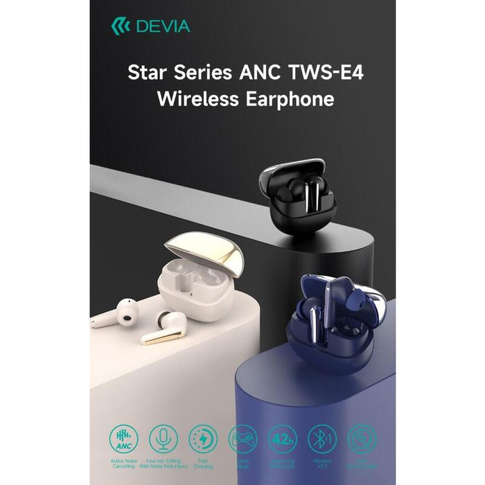 Star Series Anc Tws-E4 Wireless Earphone Black