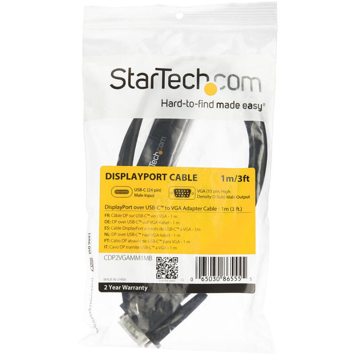 Startech Cable Adaptador Conversor Usb-C A Vga 1m