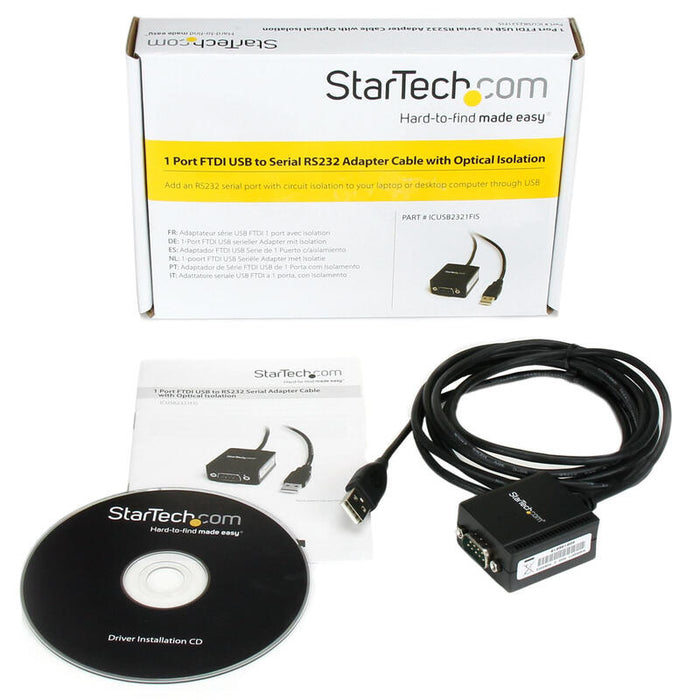 Startech Cable De1,8m Usb A 1 Puerto Serie Serial