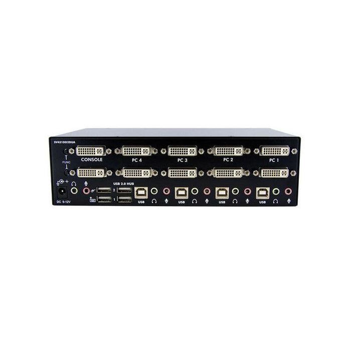 Startech Conmutador Switch Kvm 4 Ordenadores 2 Mon