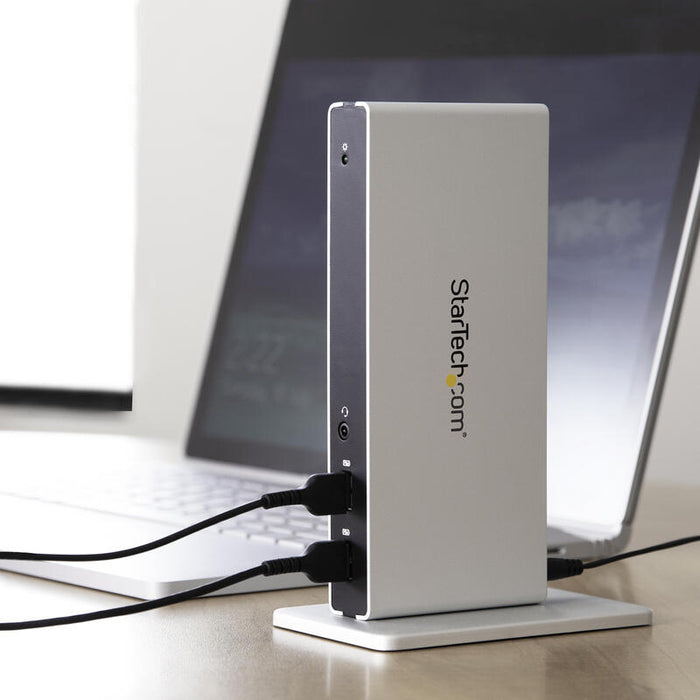 Startech Docking Station Usb 3.0 Para Dos Monitores Con Dvi Y Soporte Vertical