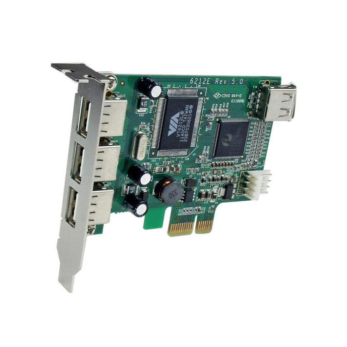Startech Tarjeta Pci Express Perfil Bajo Usb 2.0 3 Externos Y 1 Interno Pexusb4dp