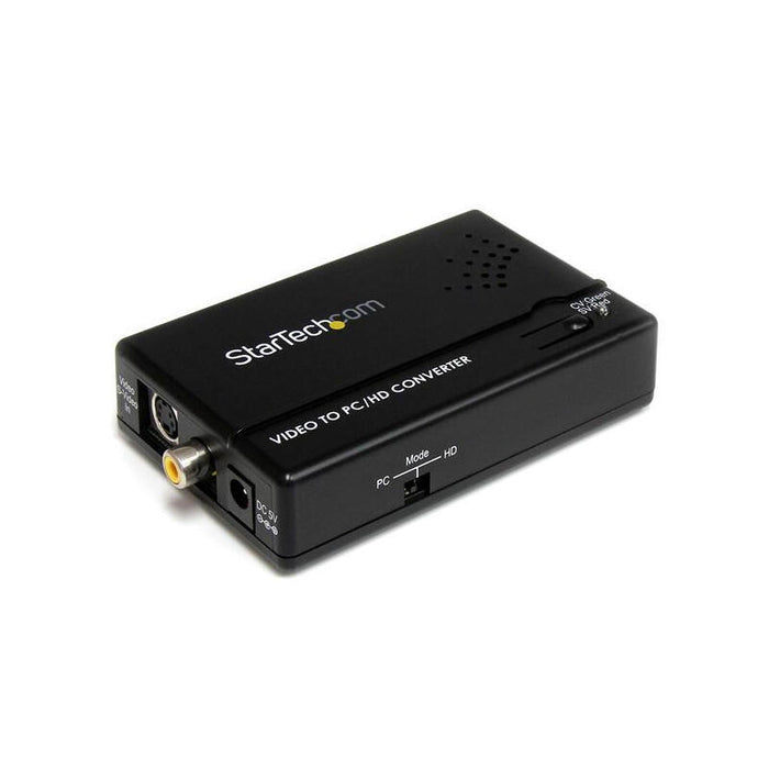 Startech.Com Adaptador Conversor De S-Video - Video Compuesto Y Por Componentes Rca A Vga