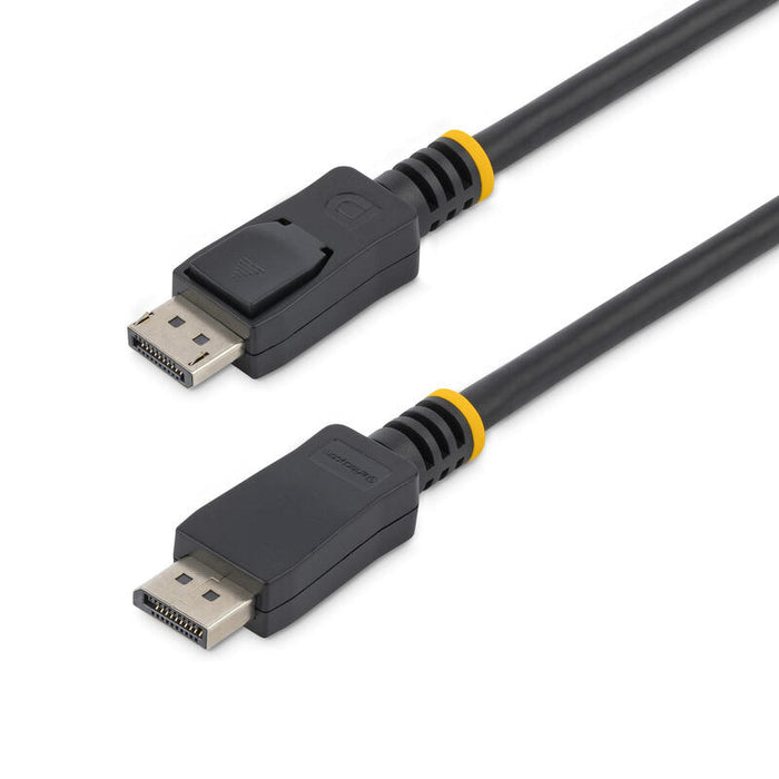 Startech.Com Cable De 2m Certificado Displayport 1.2 4k Con Cierre De Seguridad Bloqueo Con Pestillo 2x Macho Dp Extensor Latches Negro Cable Displayport Displayport (M) A Displayport (M) 2 M Trabado Negro