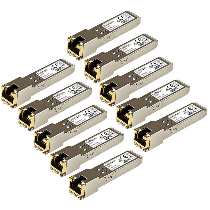 Startech.Com Modulo Transceptor Sfp Compatible Con Cisco Glc-T - 1000base-T - Paquete De 10 Garantia Lifetime