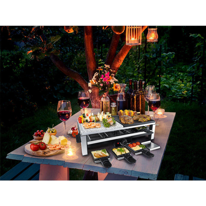 Steba Multi-Raclette Rc 108 Acero Inoxidable/Negro 631000