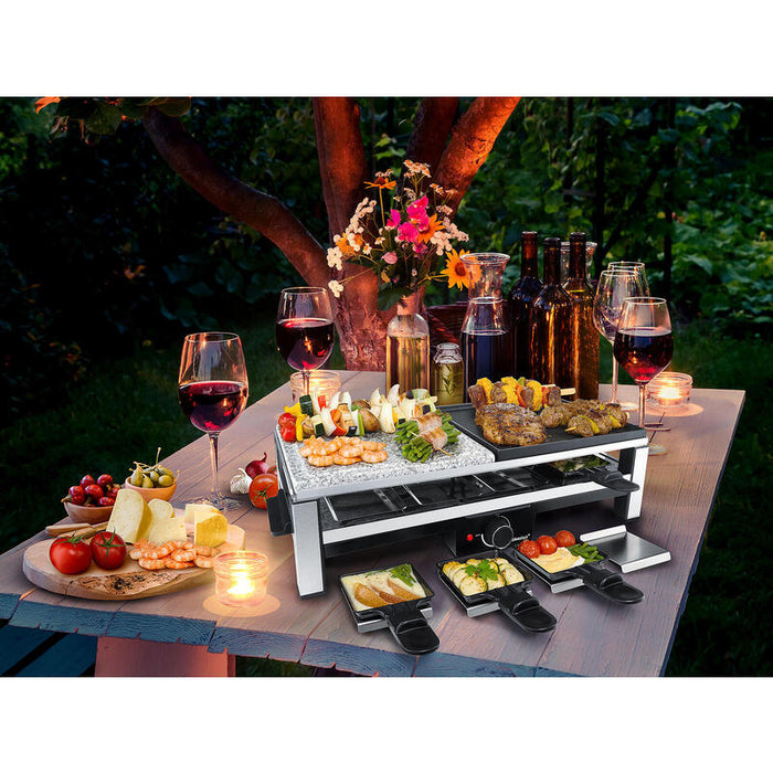 Steba Multi-Raclette Rc 108 Acero Inoxidable/Negro 631000