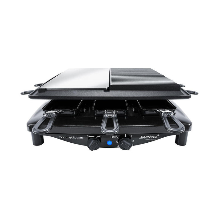Steba Premium Raclette Rc 8 Steel Deluxe Acero Inoxidable/Negro 622800