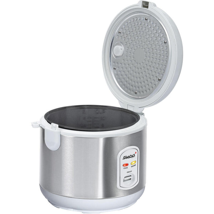 Olla Arrocera Steba Rk 2 Acero Inoxidable/Blanco, 700 W, 3,5 Litros 050200