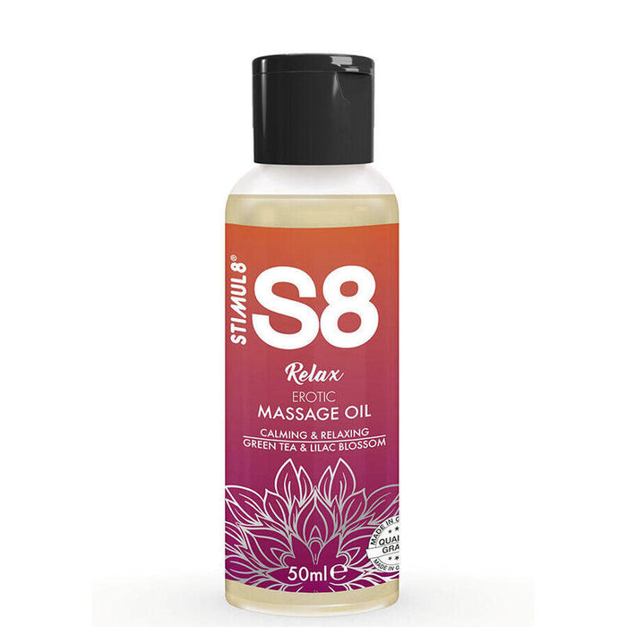 Stimul8 - S8 Relax Aceite De Masaje Erótico Té Verde 50 Ml