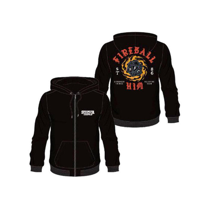Sudadera Capucha Fireball Stranger Things Talla Xl