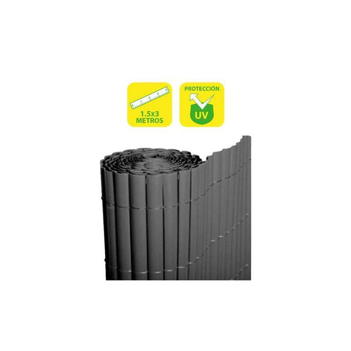 Sungarden Cañizo Plastico Doble Cara 1.5x3m - Gris Oscuro