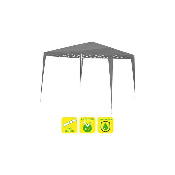 Sungarden Carpa Acero Rafia 3x3m - Gris