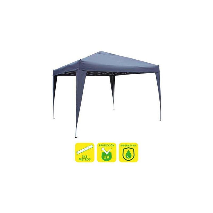 Sungarden Carpa Plegable Acero 3x3m - Azul