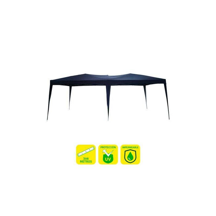 Sungarden Carpa Plegable Acero 3x6m Azul Oscuro - Azul