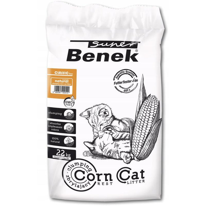 Super Benek Zwirek Maíz Natural 35l / 22kg