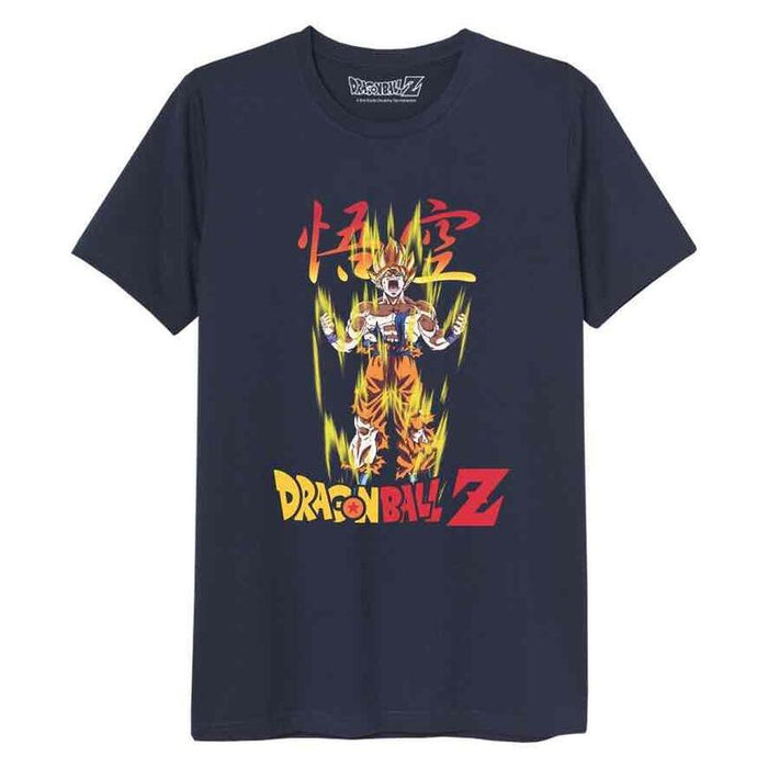 Super Saiyan Goku Talla Mm Camiseta Negra Chico Dragon Ball