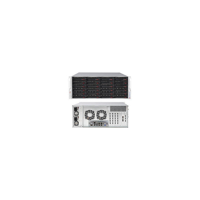 Supermicro Chassis Black 4u Sc846b W/ Sas3 Single Exp 1200w Pws