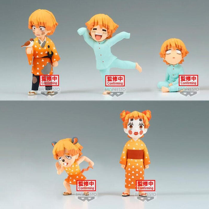 Surtido Figuras Zenitsu Agatsuma World Collectable Demon Slayer Kimetsu No Yaiba 7cm