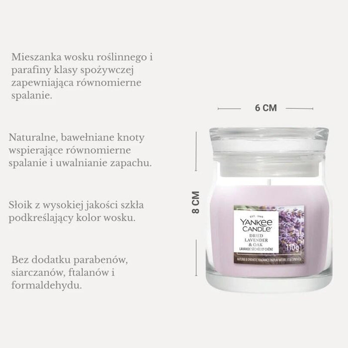 Swieca Pequeño Dried Lavender & Oak Yankee