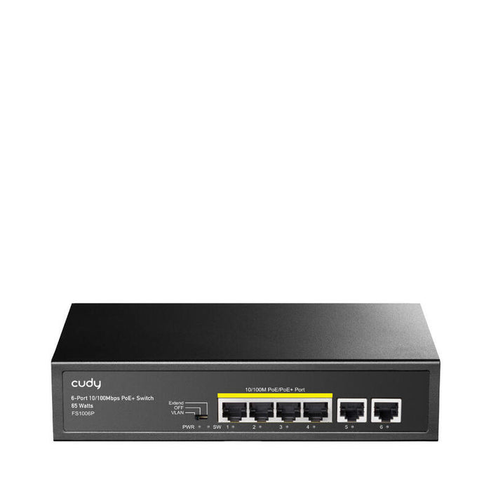 Switch Cudy 6-Port 10/100m Poe+ Switch 60w