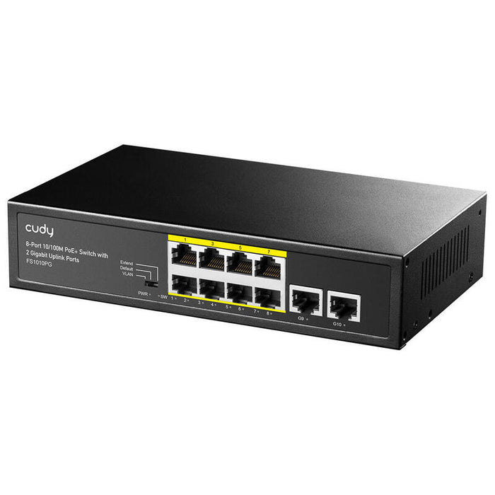 Switch Cudy 8-Port 10/100m Poe + 2 Gb Uplink Ports 120w