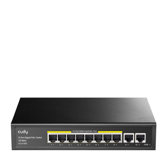 Switch Cudy 8-Port Gb Poe+Switch 2 Gb Uplink Ports 120w