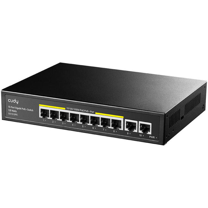 Switch Cudy 8-Port Gb Poe+Switch 2 Gb Uplink Ports 120w