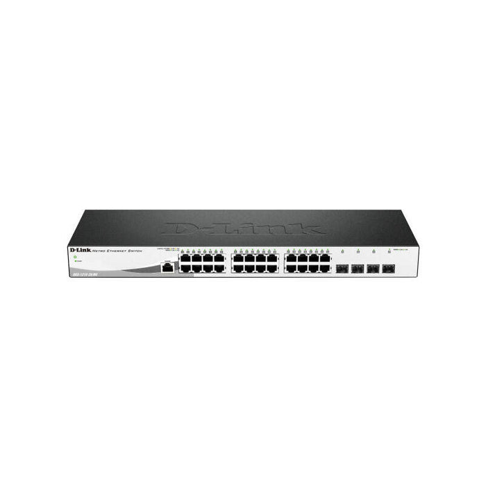 Switch D-Link Smart Plus Dgs-1210-28 Me 28 Puertos Rj-45 10 100 1000 Sfp