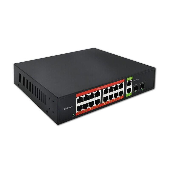 Switch De Red Switch Gigabit Ethernet Poe 16x Rj45 2x Rj45 Uplink 2x Sfp 1000 Mb/S