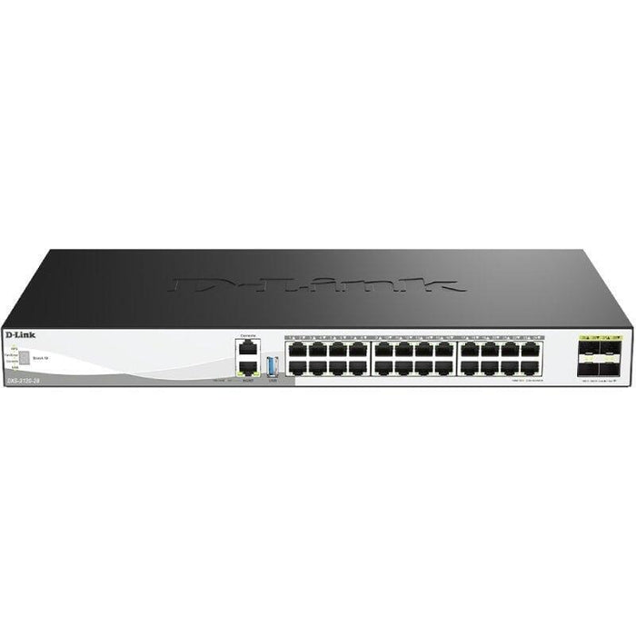Switch Gestionable D-Link Dxs-3130-28 E 24 Puertos Rj-45 10gbps Sfp Poe